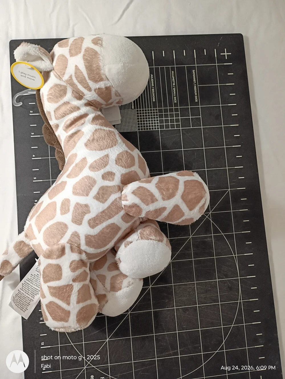 NWT Carters Giraffe Stuffed Plush Wind Up Music Brahms Lullaby 9